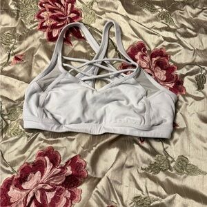 Athleta Light purple Strappy Sports Bra